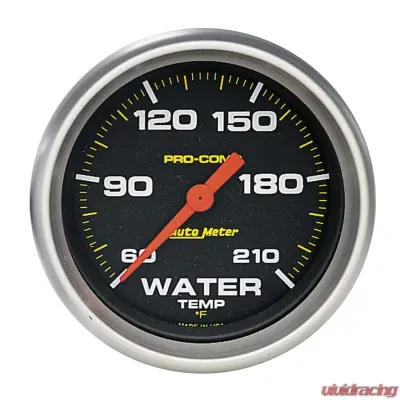 AutoMeter GAUGE; LOW WATER TEMP; 2 5/8in.; 60-210deg.F; DIGITAL STEPPER MOTOR; PRO-COMP - 5469