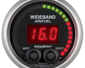 AutoMeter GAUGE; AIR/FUEL RATIO-PRO; 2 1/16in.; 10:1-20:1; DIGITAL W/PEAK/WARN; ELITE