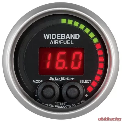 AutoMeter GAUGE; AIR/FUEL RATIO-PRO; 2 1/16in.; 10:1-20:1; DIGITAL W/PEAK/WARN; ELITE - 5678