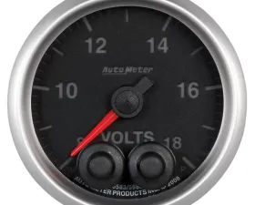 AutoMeter GAUGE; VOLT; 2 1/16in.; 18V; DIGITAL STPR MTR W/PK/WRN; ELITE; W/O PRO-CONTROL