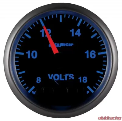 AutoMeter GAUGE; VOLT; 2 1/16in.; 18V; DIGITAL STPR MTR W/PK/WRN; ELITE; W/O PRO-CONTROL - 5683-05702