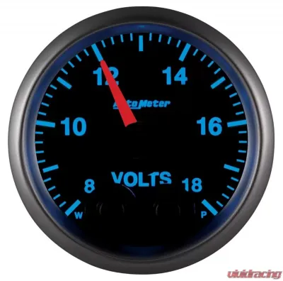 AutoMeter GAUGE; VOLT; 2 1/16in.; 18V; DIGITAL STPR MTR W/PK/WRN; ELITE; W/O PRO-CONTROL - 5683-05702