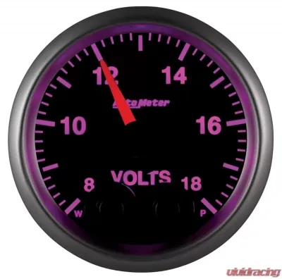 AutoMeter GAUGE; VOLT; 2 1/16in.; 18V; DIGITAL STPR MTR W/PK/WRN; ELITE; W/O PRO-CONTROL - 5683-05702