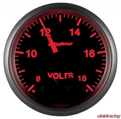 AutoMeter GAUGE; VOLT; 2 1/16in.; 18V; DIGITAL STPR MTR W/PK/WRN; ELITE; W/O PRO-CONTROL - 5683-05702