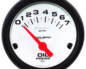 AutoMeter GAUGE; OIL PRESSURE; 2 1/16in.; 7BAR; ELECTRIC; PHANTOM