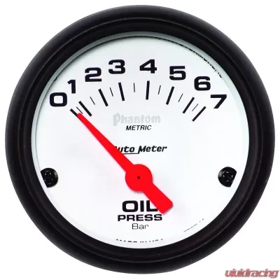 AutoMeter GAUGE; OIL PRESSURE; 2 1/16in.; 7BAR; ELECTRIC; PHANTOM - 5727-M