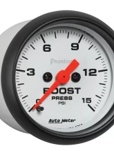 AutoMeter GAUGE; BOOST; 2 1/16in.; 15PSI; DIGITAL STEPPER MOTOR; PHANTOM                                     - 5750 - Image 3
