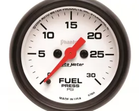 AutoMeter GAUGE; FUEL PRESSURE; 2 1/16in.; 30PSI; DIGITAL STEPPER MOTOR; PHANTOM