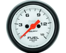 AutoMeter GAUGE; FUEL PRESSURE; 2 1/16in.; 15PSI; DIGITAL STEPPER MOTOR; PHANTOM
