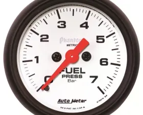 AutoMeter GAUGE; FUEL PRESSURE; 2 1/16in.; 7BAR; DIGITAL STEPPER MOTOR; PHANTOM