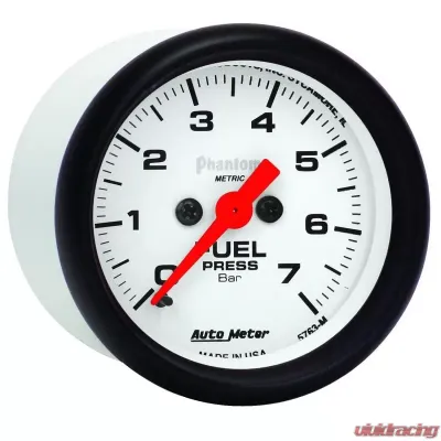 AutoMeter GAUGE; FUEL PRESSURE; 2 1/16in.; 7BAR; DIGITAL STEPPER MOTOR; PHANTOM - 5763-M