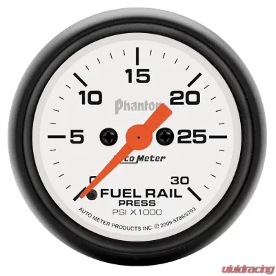 AutoMeter GAUGE; RAIL PRESS (RAM 5.9L); 2 1/16in.; 30KPSI; DIGITAL STEPPER MOTOR; PHANTOM - 5786