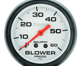 AutoMeter GAUGE; BOOST; 2 5/8in.; 60PSI; MECHANICAL; PHANTOM