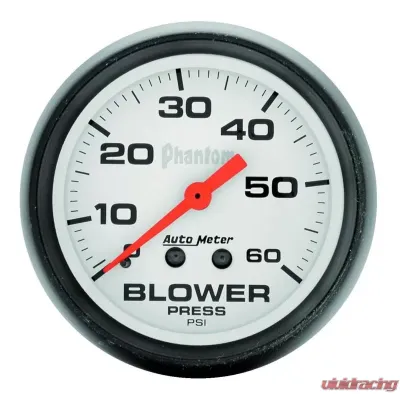 AutoMeter GAUGE; BOOST; 2 5/8in.; 60PSI; MECHANICAL; PHANTOM - 5802
