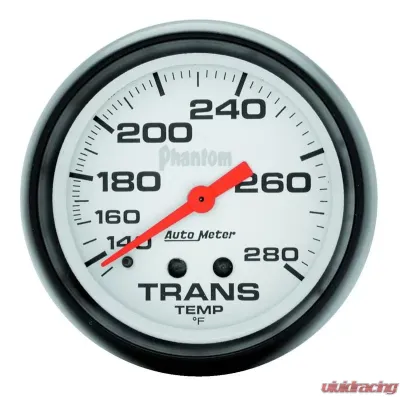 AutoMeter GAUGE; TRANSMISSION TEMP; 2 5/8in.; 140-280deg.F; MECHANICAL; PHANTOM - 5851