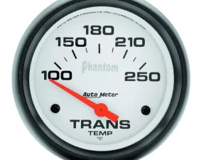 AutoMeter GAUGE; TRANSMISSION TEMP; 2 5/8in.; 100-250deg.F; ELECTRIC; PHANTOM