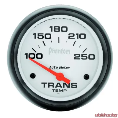 AutoMeter GAUGE; TRANSMISSION TEMP; 2 5/8in.; 100-250deg.F; ELECTRIC; PHANTOM - 5857