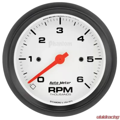 AutoMeter GAUGE; TACHOMETER; 3 3/8in.; 6K RPM; IN-DASH; PHANTOM - 5875