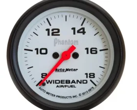 AutoMeter GAUGE; AIR/FUEL RATIO-WIDEBAND; ANALOG; 2 5/8in.; 8:1-18:1; STEPPER MTR; PHANTOM