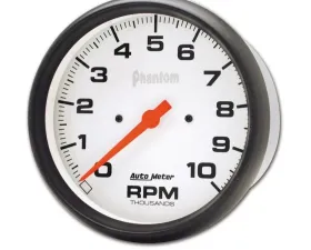 AutoMeter GAUGE; TACHOMETER; 5in.; 10K RPM; IN-DASH; PHANTOM