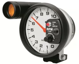 AutoMeter GAUGE; TACHOMETER; 5in.; 10K RPM; PEDESTAL W/EXT. SHIFT-LITE; PHANTOM