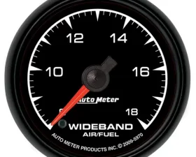 AutoMeter GAUGE; AIR/FUEL RATIO-WIDEBAND; ANALOG; 2 1/16in.; 8:1-18:1; STEPPER MOTOR; ES