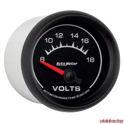 AutoMeter GAUGE; VOLTMETER; 2 1/16in.; 18V; ELECTRIC; ES - 5992