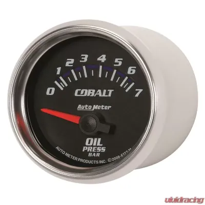 AutoMeter GAUGE; OIL PRESSURE; 2 1/16in.; 7BAR; ELECTRIC; COBALT - 6127-M