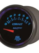 AutoMeter GAUGE; OIL PRESSURE; 2 1/16in.; 7BAR; ELECTRIC; COBALT                                     - 6127-M - Image 3