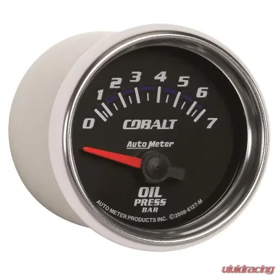 AutoMeter GAUGE; OIL PRESSURE; 2 1/16in.; 7BAR; ELECTRIC; COBALT - 6127-M