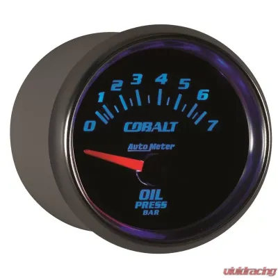 AutoMeter GAUGE; OIL PRESSURE; 2 1/16in.; 7BAR; ELECTRIC; COBALT - 6127-M