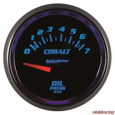 AutoMeter GAUGE; OIL PRESSURE; 2 1/16in.; 7BAR; ELECTRIC; COBALT - 6127-M