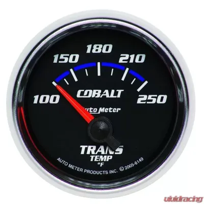AutoMeter GAUGE; TRANSMISSION TEMP; 2 1/16in.; 100-250deg.F; ELECTRIC; COBALT - 6149