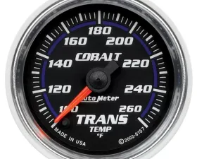 AutoMeter GAUGE; TRANSMISSION TEMP; 2 1/16in.; 100-260deg.F; DIGITAL STEPPER MOTOR; COBALT