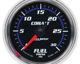 AutoMeter GAUGE; FUEL PRESSURE; 2 1/16in.; 30PSI; DIGITAL STEPPER MOTOR; COBALT