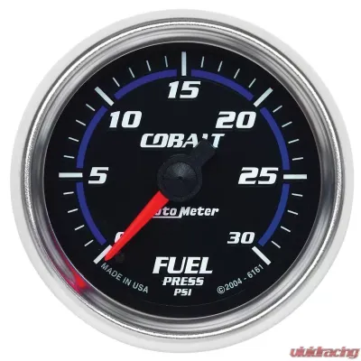 AutoMeter GAUGE; FUEL PRESSURE; 2 1/16in.; 30PSI; DIGITAL STEPPER MOTOR; COBALT - 6161