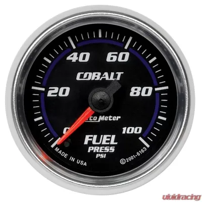 AutoMeter GAUGE; FUEL PRESSURE; 2 1/16in.; 100PSI; DIGITAL STEPPER MOTOR; COBALT - 6163