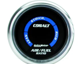 AutoMeter GAUGE; AIR/FUEL RATIO-NARROWBAND; 2 1/16in.; LEAN-RICH; LED ARRAY; COBALT