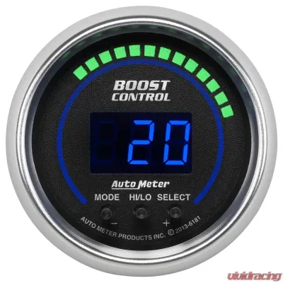 AutoMeter GAUGE; BOOST CONTROLLER; 2 1/16in.; 30INHG-30PSI; INCL. SOLENOID; DIGITAL; COBAL - 6181