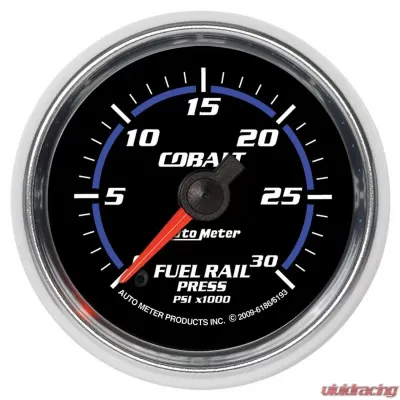 AutoMeter GAUGE; RAIL PRESSURE (RAM 5.9L); 2 1/16in.; 30KPSI; DIGITAL STEPPER MOTOR; COBAL - 6186