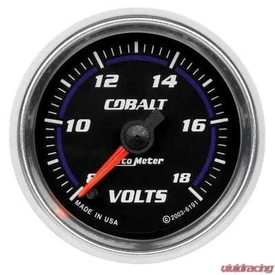 AutoMeter GAUGE; VOLTMETER; 2 1/16in.; 18V; DIGITAL STEPPER MOTOR; COBALT - 6191