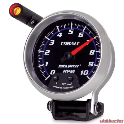 AutoMeter GAUGE; TACHOMETER; 3 3/4in.; 10K RPM; PEDESTAL W/EXT. QUICK-LITE; COBALT - 6290