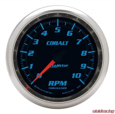 AutoMeter GAUGE; TACHOMETER; 3 3/8in.; 10K RPM; IN-DASH; COBALT - 6297