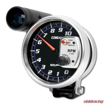 AutoMeter GAUGE; TACHOMETER; 5in.; 10K RPM; PEDESTAL W/EXT. SHIFT-LITE; COBALT - 6299