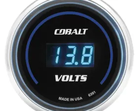 AutoMeter GAUGE; STEREO VOLTAGE; 2 1/16in.; 19V; DIGITAL; COBALT