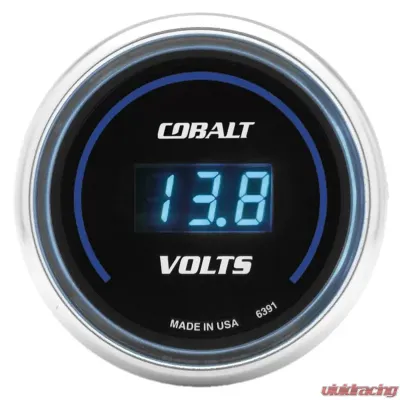 AutoMeter GAUGE; STEREO VOLTAGE; 2 1/16in.; 19V; DIGITAL; COBALT - 6391