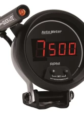 AutoMeter GAUGE; TACH; 3 3/4in.; 10K RPM; PEDESTAL W/QUICK-LITE; DIGITAL; BLK W/RED LED                                     - 6399 - Image 3
