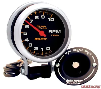 AutoMeter GAUGE; TACHOMETER; 3 3/4in.; 10K RPM; PEDESTAL W/PEAK MEMORY; PRO-COMP - 6601
