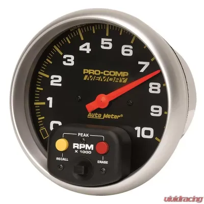 AutoMeter GAUGE; TACHOMETER; 5in.; 10K RPM; IN-DASH W/PEAK MEMORY; PRO-COMP - 6801
