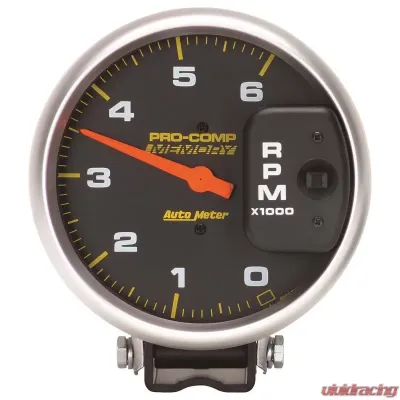 AutoMeter GAUGE; TACHOMETER; 5in.; 6K RPM DIESEL; PEDESTAL W/PEAK MEMORY; PRO-COMP - 6806